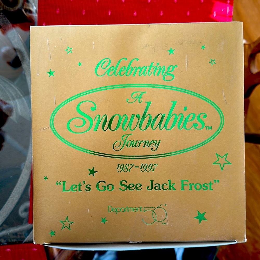 Dept 56 Snowbabies Let’s Go See Jack Frost